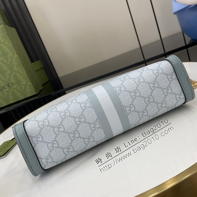 Gucci專櫃古馳最新款Ophidia系列GG小號肩背包鏈條斜挎包 jh2443型號：503877